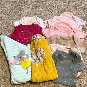 Assorted Baby Onesies and Sleepers